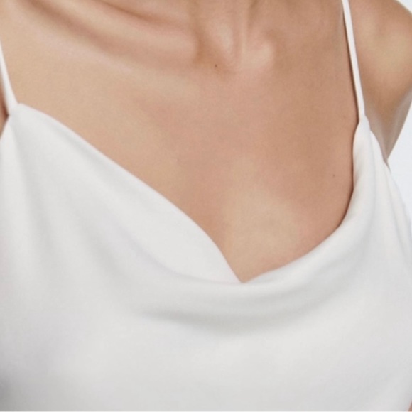 ***SOLD*** ZARA - White Satin Camisole - Size M - Picture 2 of 3